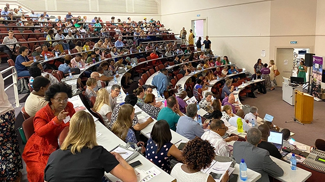 Attendees gather at the Makhanda Education Summit [PIC CREDIT] Carmen Visser