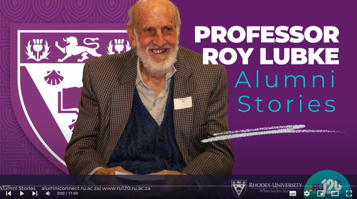 Alumni stories series - Associate Emeritus Professor Roy Lubke